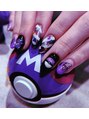 トゥルーネイル レイクタウンmori店(TRU NAIL)&nbsp;紫のゴーストポケモン！ゲンガーネイル！！