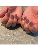 リッシュ(RICHE)/ベージュブラウンフラッシュ