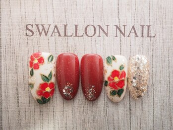 スワロンネイル(SWALLON NAIL)/お正月デザイン