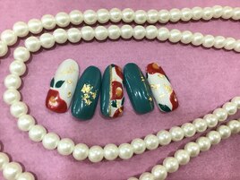 【冬】和柄ネイル