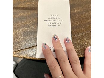 オマモリ ネイル 心斎橋店(omamori nail)/水玉ホロ