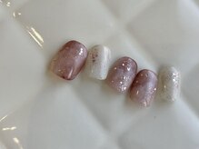 アイネイルズ 池袋店(I-nails)/もやピンクラメ