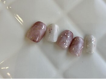 アイネイルズ 池袋店(I-nails)/もやピンクラメ