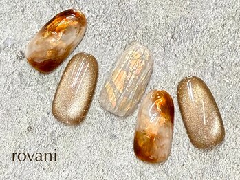 ロヴァニ(rovani)/べっ甲風ニュアンスネイル