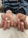 ガラス×サンリオネイル