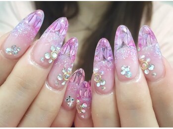 ネイルサロン カラーエイト(Nailsalon COLOR.8)/ステンドグラスネイル