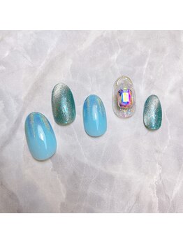 ルピナス(Lupinus)/キラキラユニコーンネイル