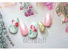 ハッピービューティー(Happy Beauty)/手描きフラワー7900円