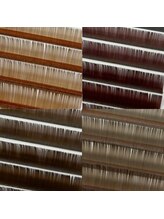 ハリス(HARIS)/ブラウンカラーフラットラッシュ