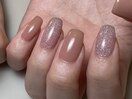 シンプルワンカラー×ラメ