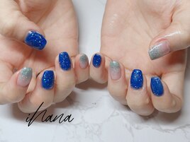 ワンカラー＆ラメグラデーション