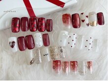 アンルボネイルアイラッシュ(anlubon)/バレンタインキャンペーンネイル