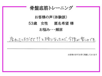 ハピネス(Happiness)/～お客様の声～　頻尿