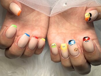 ネイルサロン べルフ(nail salon Verf)/セサミストリートネイル☆
