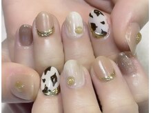 キャディーネイルズ(Caddy' Nails)/ニュアンスミラー＆カウネイル
