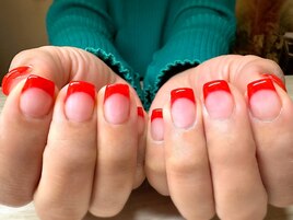 フレンチ 赤 スクエア 大人