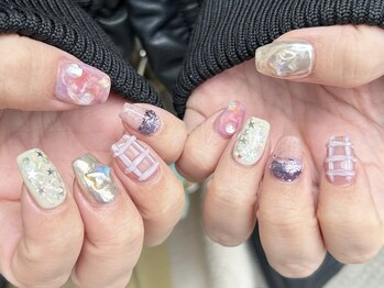 アイ ネイルズ 天神店(I nails)の写真/ミラー/マグネット/フラッシュ/インクetc.　inailsで魅せるArtを貴方にお届け☆