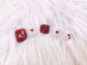 ジュアール(JuAR)/ハートフットネイル