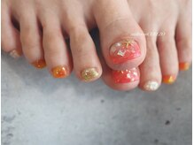ネイルルーム セレッソ(CEREZO)/カラフルフットネイル