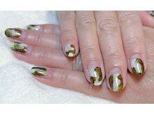 ツインネイル 久屋大通店(twin.nail)/オリーブの大人ニュアンスネイル