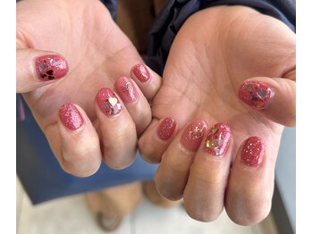ラズワルド(Lazward)/キラキラ＊バレンタインネイル