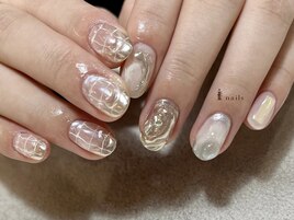 シルバーぷっくりクリア