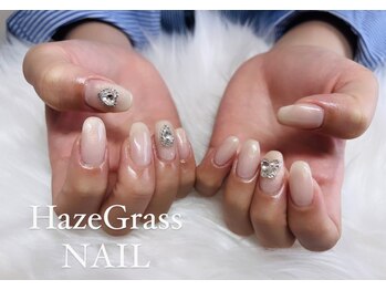 ハズグラスネイル(Haze Grass nail)/シンプルワンカラーネイル