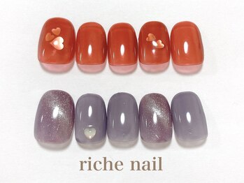 リッシュネイル 新百合ヶ丘店(riche nail)/シンプルアートコース