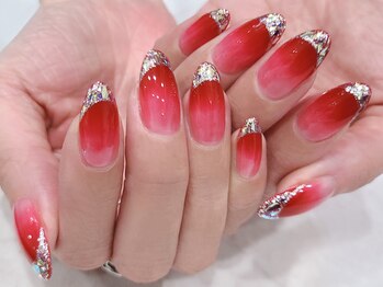 ネイルマジック 仙台一番町店(NAIL MAJIC)/カラグラガラスフレンチ★オ-ダ-