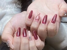 ウサギネイル 新大久保店(usagi nail)/マグネットフレンチ秋可愛い