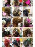 ヘアーアレンジ（パーティーヘアー、お祭りヘアー）
