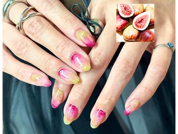 ヌル ネイル 堀江(NURU NAIL HORIE)/フルーツ♪いちぢくネイル☆