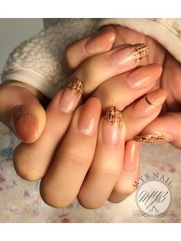 マイビーネイル(MYB NAIL)/ツイードネイル