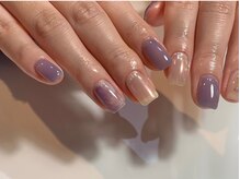 シェリーラメール 原宿店(cherie la mer)/ちぐはぐオーロラネイル
