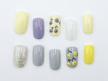 ネイルサロン クイール 小山店(NAIL SALON QUILL)/凹凸ボタニカルアート