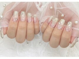 ラメグラデーションネイル