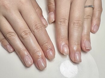 エーパーセント(A％)の写真/【自爪風クリアネイルコースご新規様￥8000】こっそり周りにバレず自爪と変わらないくらいのお仕上げに♪