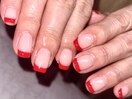 真っ赤フレンチネイル