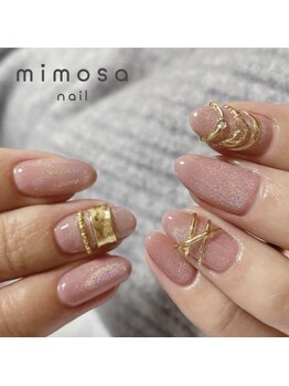 ミモザ(mimosa)/「鈴木限定」アクセサリーネイル