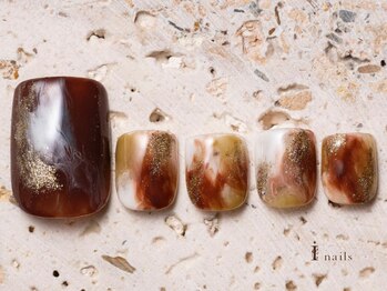 アイネイルズ 吉祥寺店(I nails)/塗りかけフット