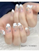 マンディーズ(MandY's)/白フレンチ/ストーン