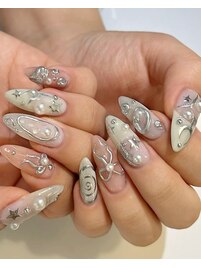 ワンホンガーリーネイル