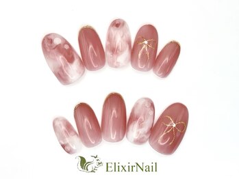 エリクサーネイル 長堀橋(Elixir Nail)/定額aシンプル/クーポン使用