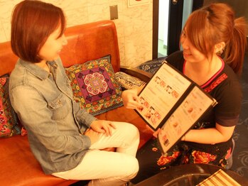 足楽園 池尻大橋店/カウンセリング風景