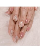 トータルビューティーローズ(Rose)/ニュアンス大理石ネイル