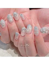 キラキラ持ち込みネイル