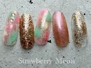 個性的マーブルネイル￥7980