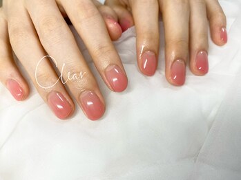 クリア(Clear)/じゅわっとピンクグラデーション