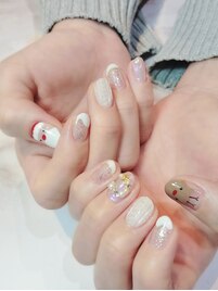 サンタ×トナカイアート