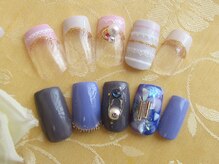 ネイルサロン ビー トライアングル 神楽坂店(B'triangle)/定額シンプルプチアートジェル